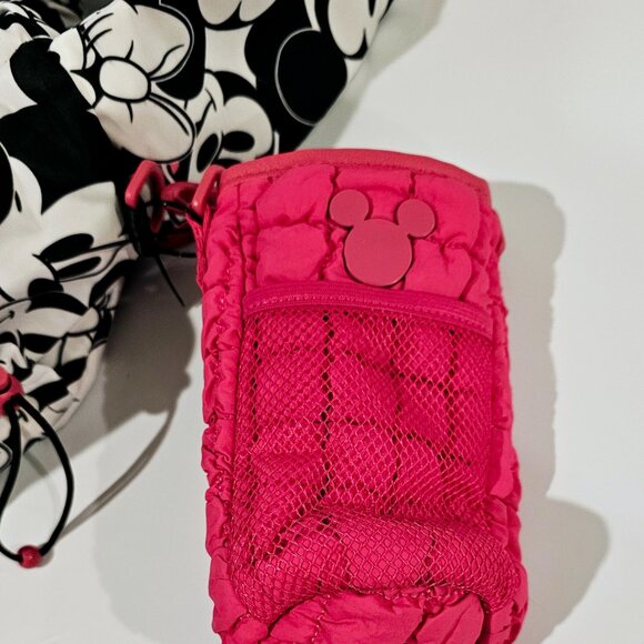 Disney Mickey & Minnie Mouse Drawstring Travel Tote Bag with Pouches - Rare! - Picture 7 of 10